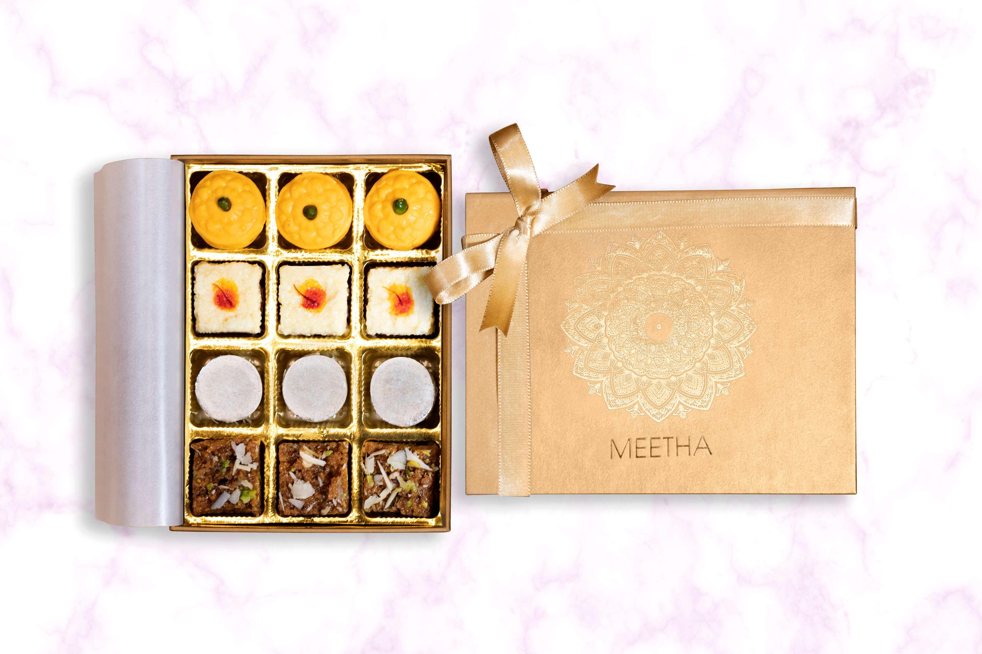 Radisson Blu Plaza Hotel Hyderabad Banjara Hills מראה חיצוני תמונה A box of assorted Indian sweets